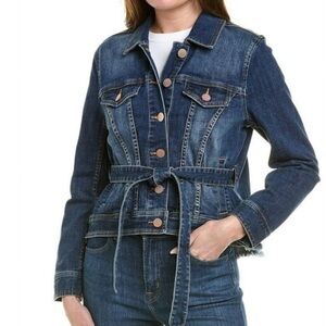 Women's Denim Jacket with Belt